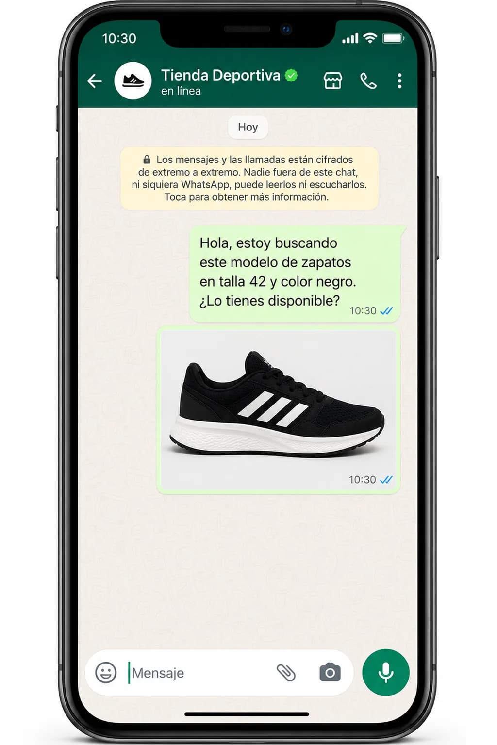 El cliente pregunta por un producto